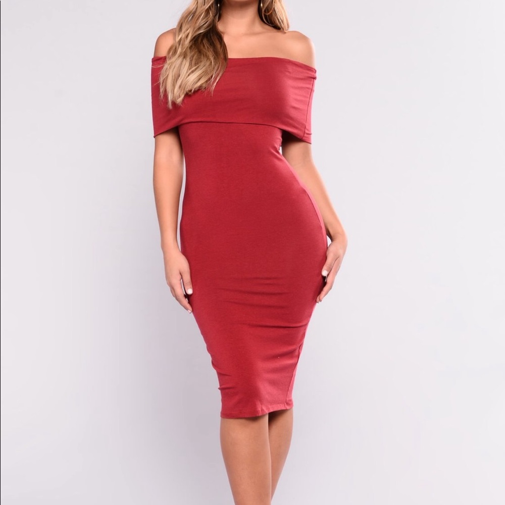 Burgundy Dress